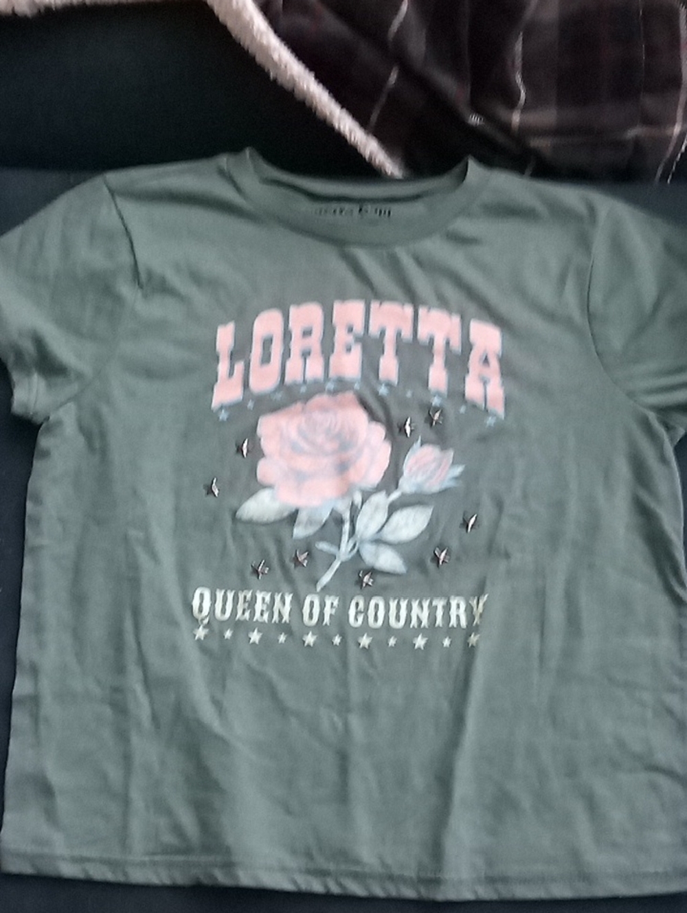 Loretta Green Short Sleeve Tee - 'Queen of Country'